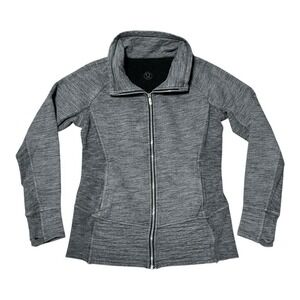 Lululemon Women's Gray Funnel Neck Full‎ Zip Jacket Size M